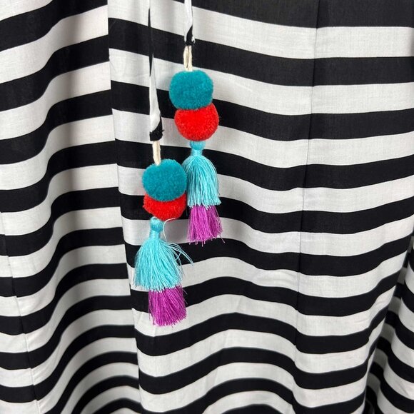 Torrid Mini Cold Shoulder Coverup Dress stripe - Picture 4 of 11